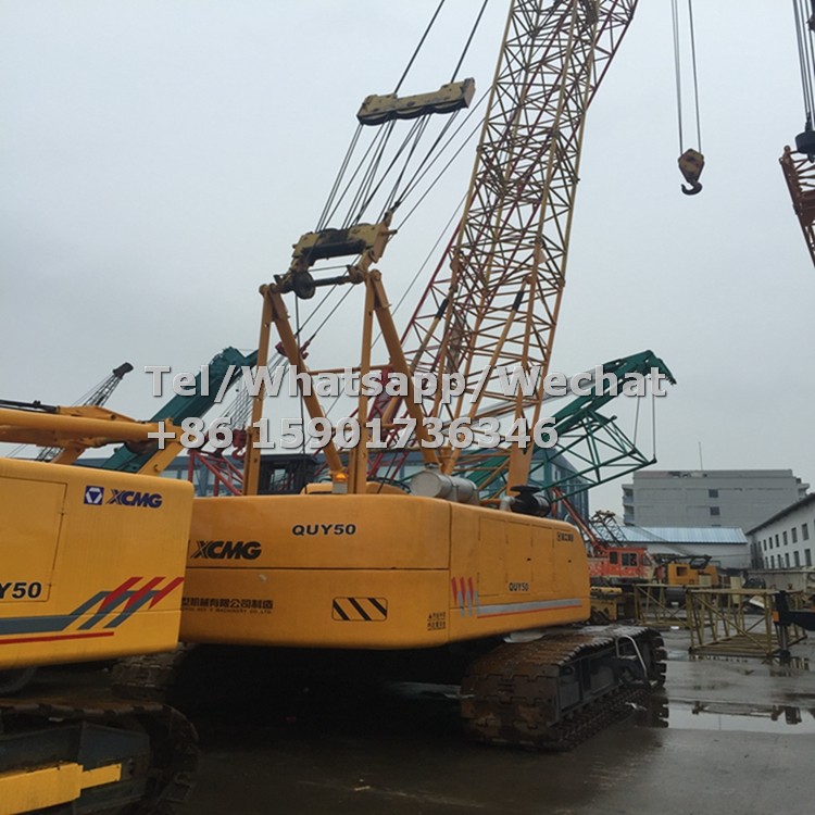 Used Official QUY50 Crawler Crane 50 ton For Sale